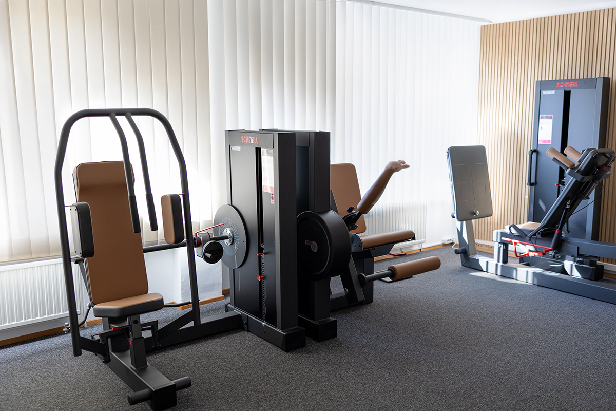 Übungsbereich für physiotherapeutisches Training