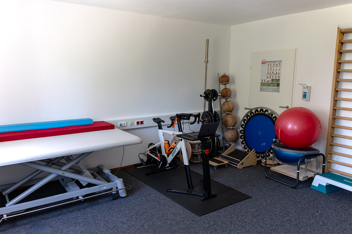 Ruhiger Bereich für physiotherapeutische Behandlungen