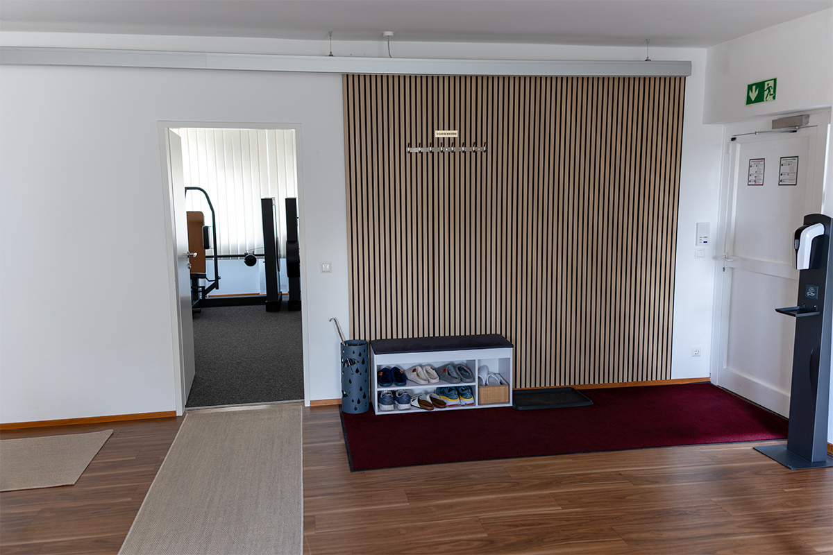 Heller Praxisbereich der Physiotherapiepraxis